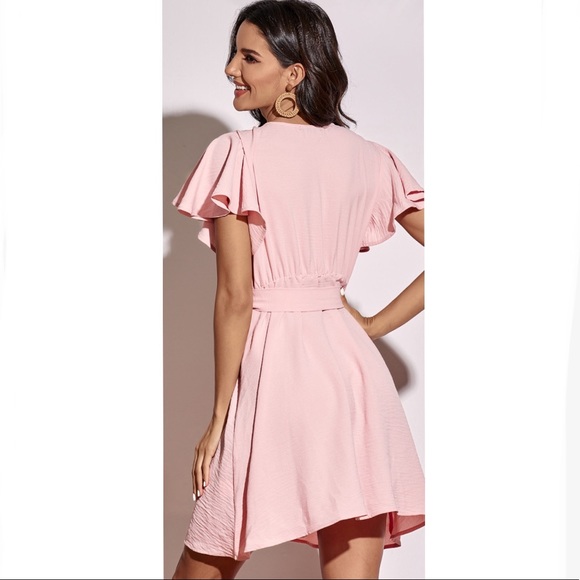 Blush Wrap Dress - Picture 2 of 4